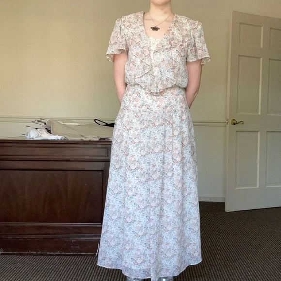 Scott McClintock floral Flutter Sleeve Maxi Dress - Picture 4 of 7